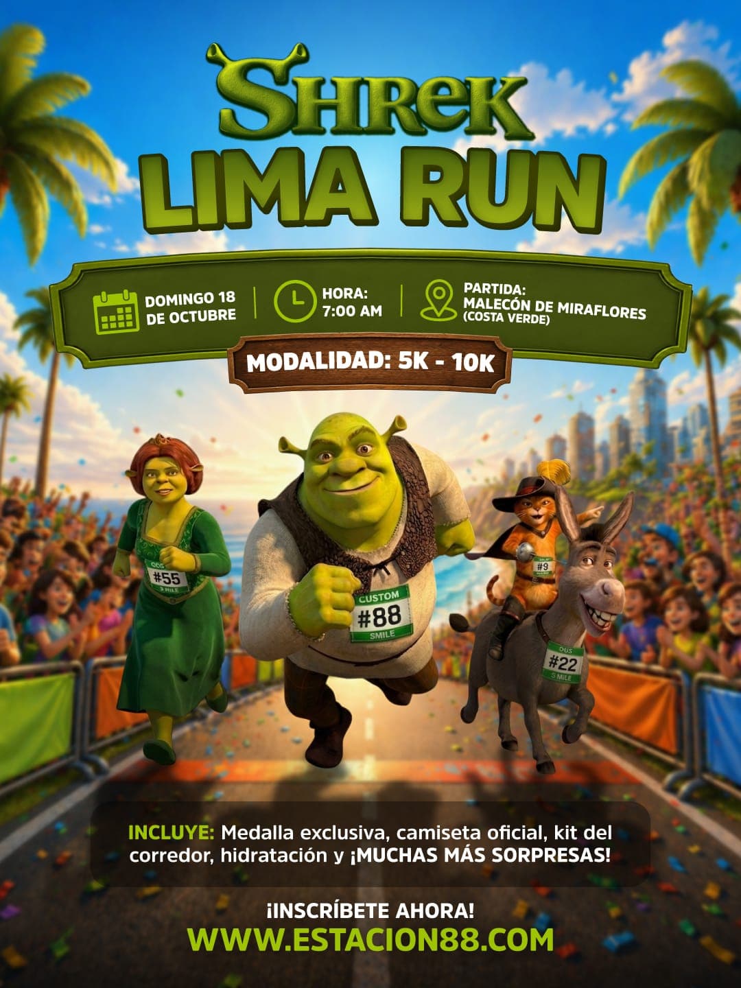 Shrek Lima Run 5K y 10K